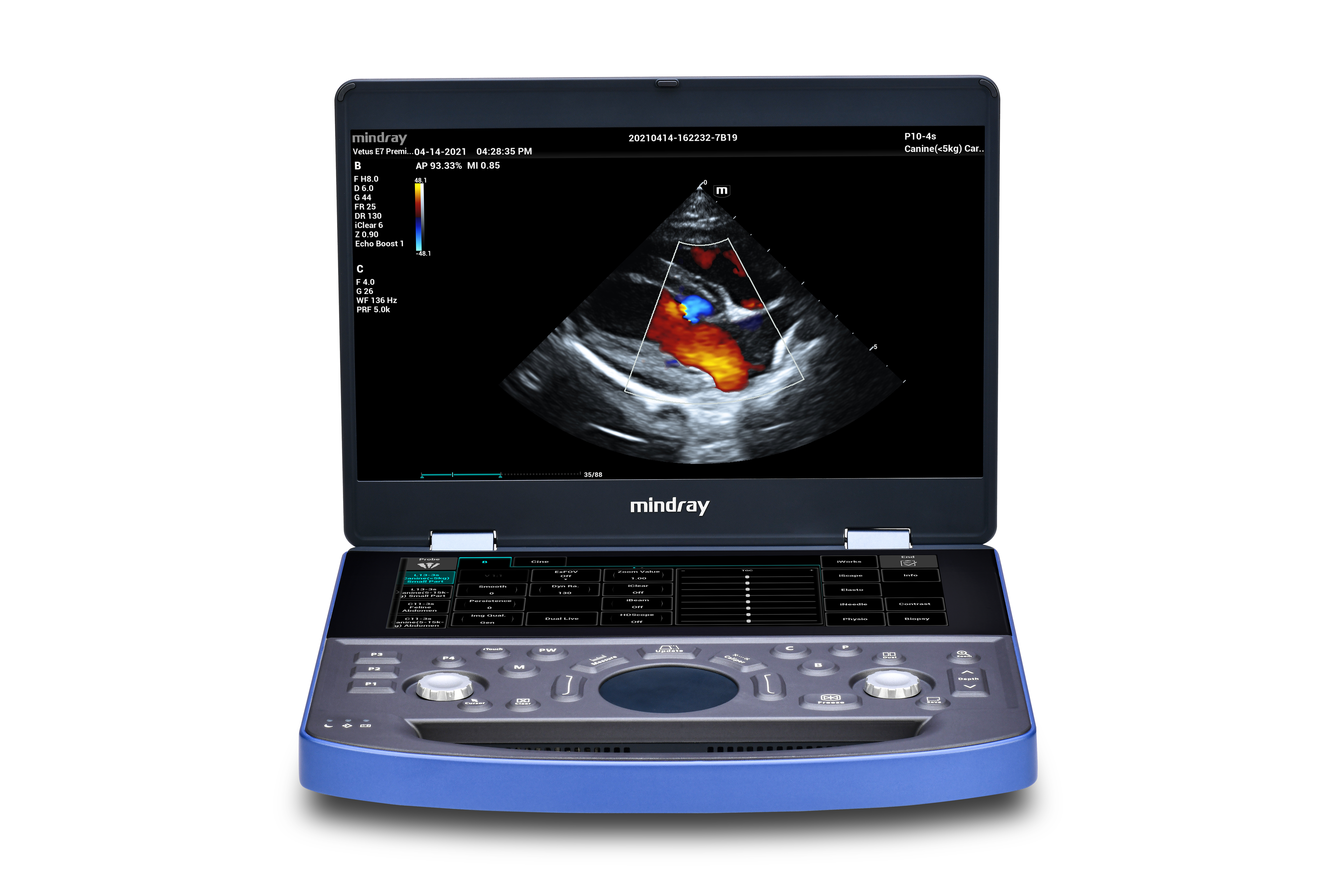 Ultralydsscanner Vetus E7 Vet, inkl. prober 1